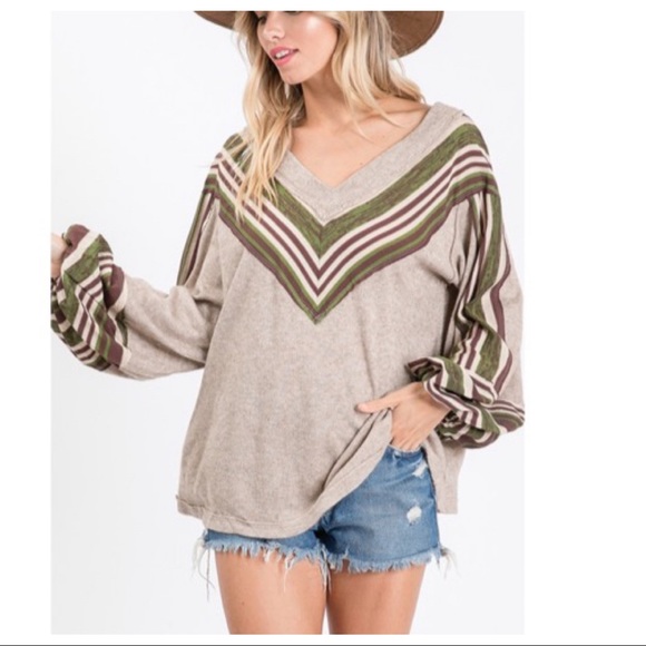 Thermal Casimire fabric mix and match tunic top - Picture 5 of 8